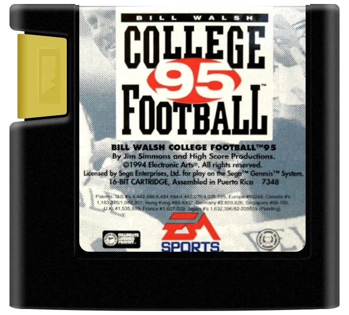 Bill Walsh College Football 95 - Sega Genesis