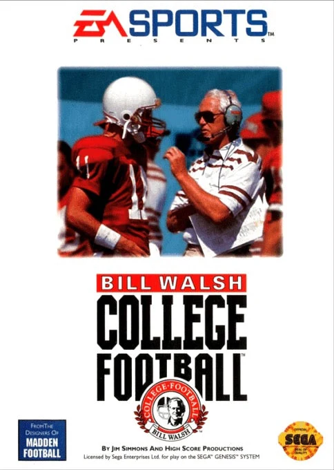 Bill Walsh College Football - Sega Genesis