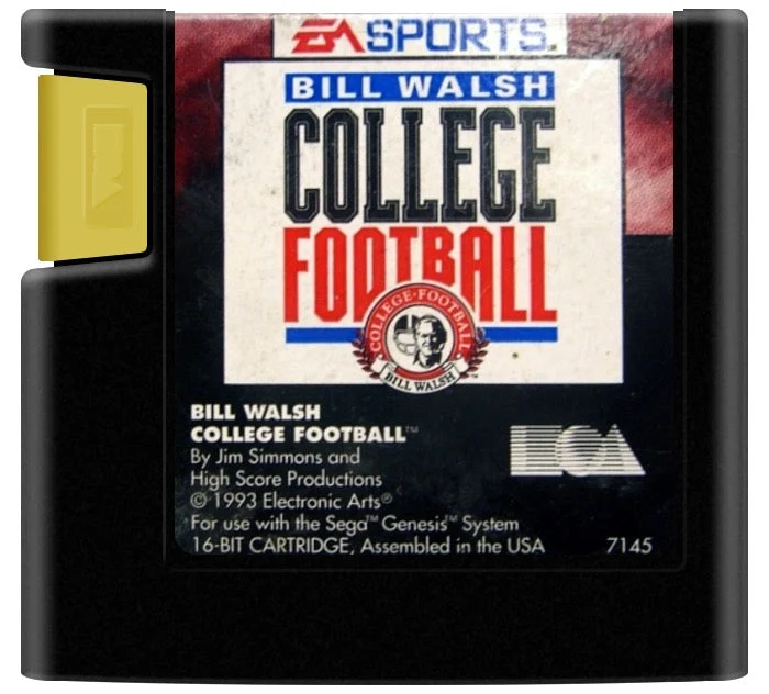 Bill Walsh College Football - Sega Genesis