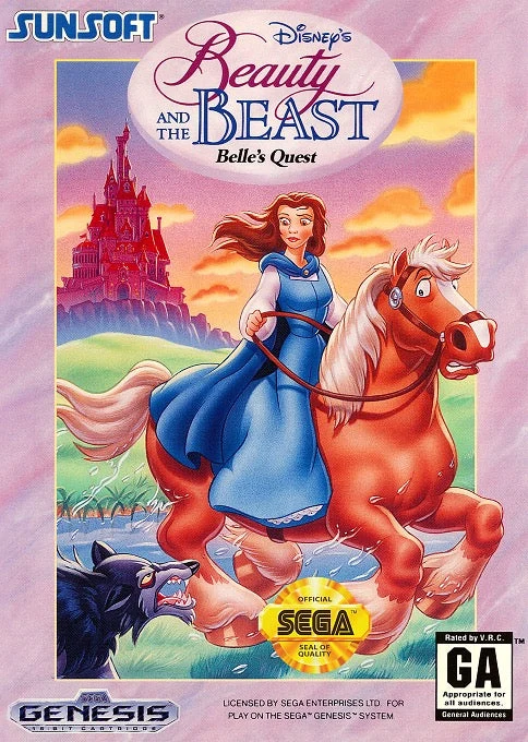 Beauty and the Beast Belle's Quest - Sega Genesis