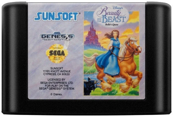 Beauty and the Beast Belle's Quest - Sega Genesis