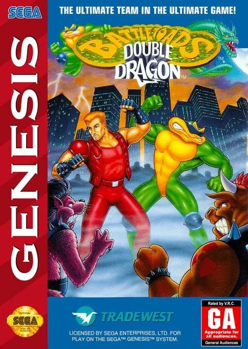 Battletoads and Double Dragon The Ultimate Team - Sega Genesis