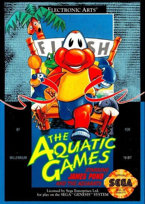 Aquatic Games Starring James Pond - Sega Genesis