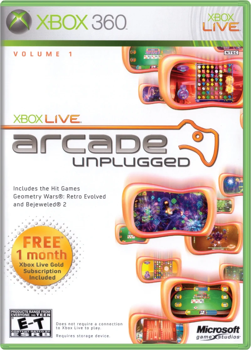Xbox Live Arcade Unplugged Volume 1 - Microsoft Xbox 360