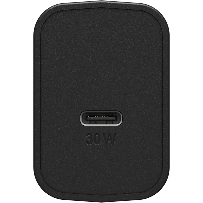 Otterbox USB-C Wall Adapter Charger 30W Fast Charge (Black) - Accessories