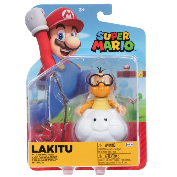 Lakitu con Canna Action Figure Super Mario 10 cm