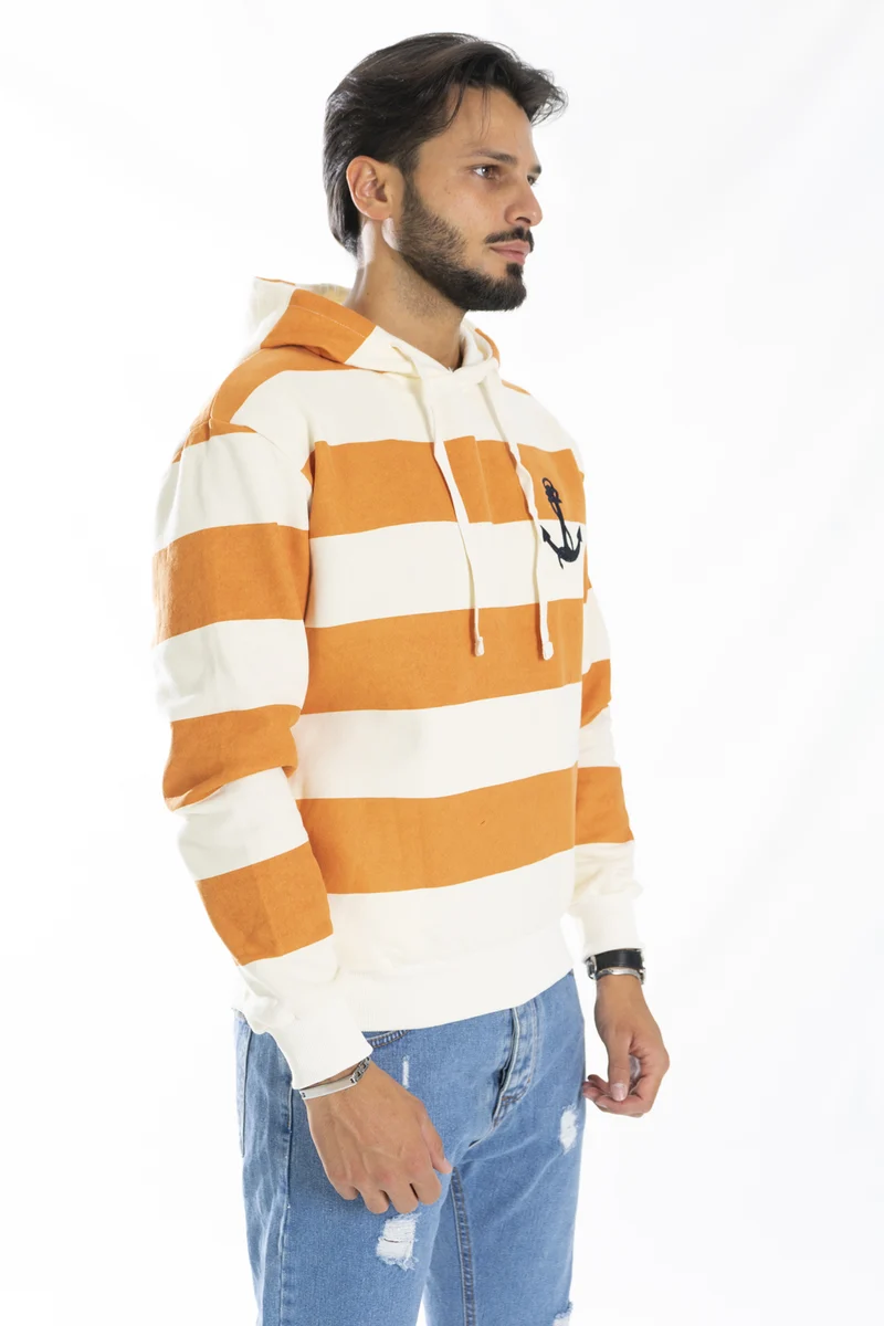 Felpa Uomo fasce Con cappuccio e tasche laterali Art. Fe160