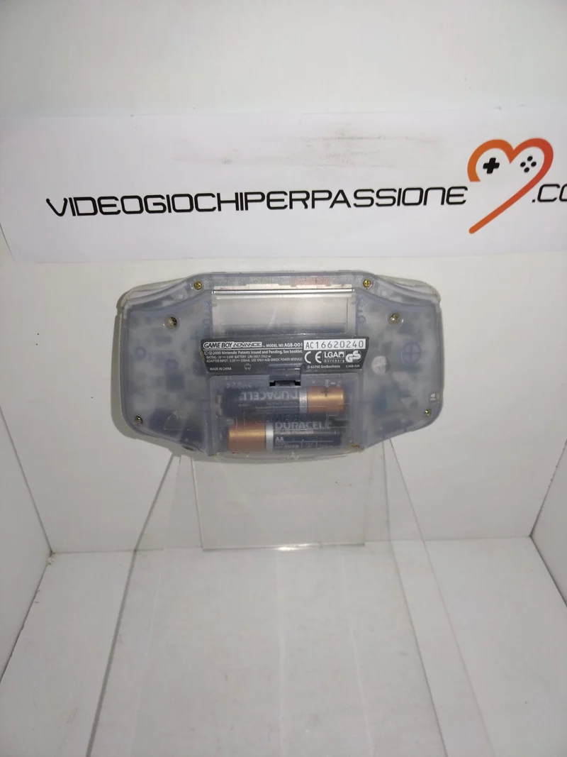 CONSOLE NINTENDO- game boy advance -(usato)TRASPARENTE