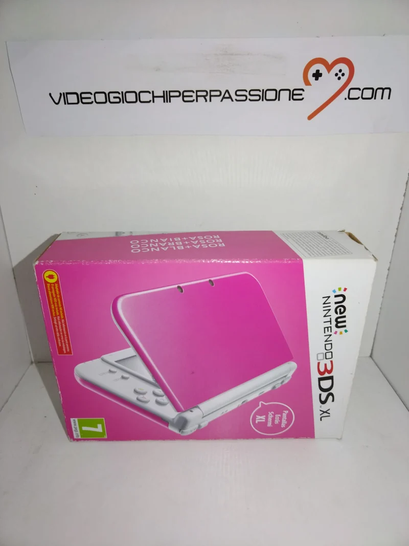 CONSOLE NEW NINTENDO 3DS XL ROSA+BIANCO (usato)(versione italiana)
