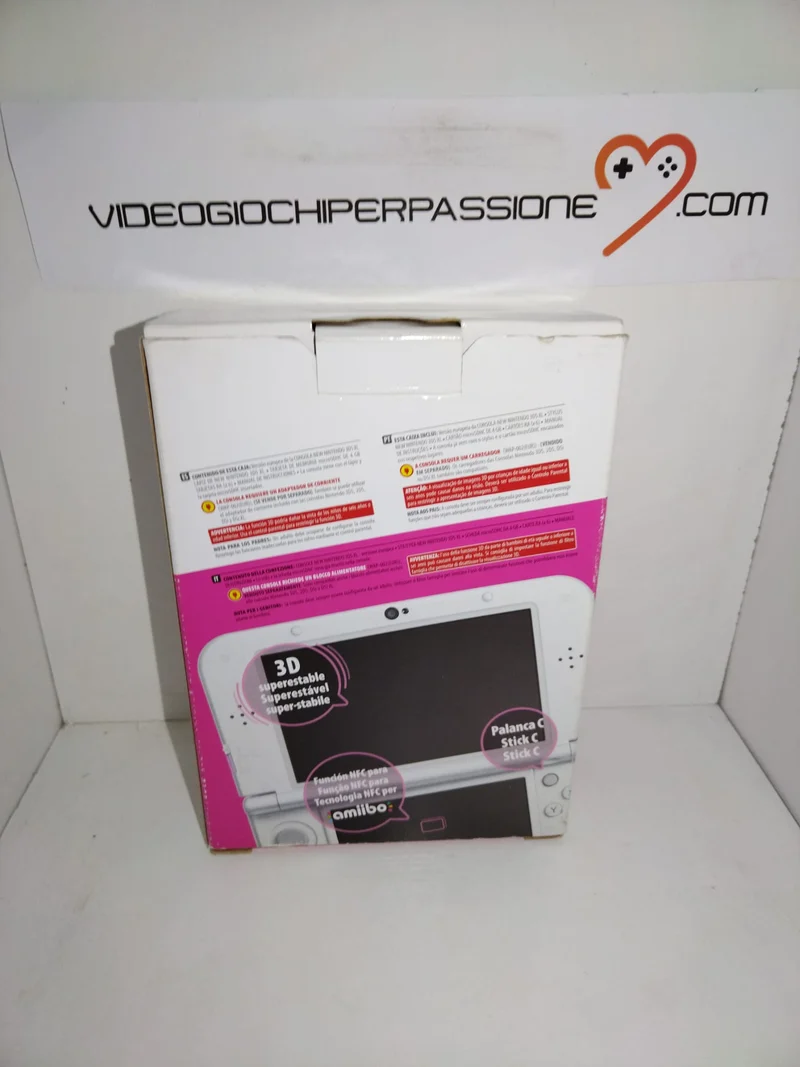 CONSOLE NEW NINTENDO 3DS XL ROSA+BIANCO (usato)(versione italiana)