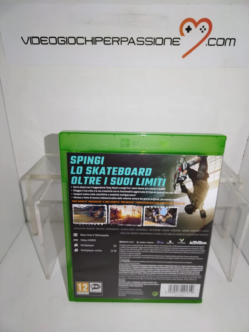 TONY HAWK'S PRO SKATER 1+2 XBOX ONE (usato garantito)(versione italiana)