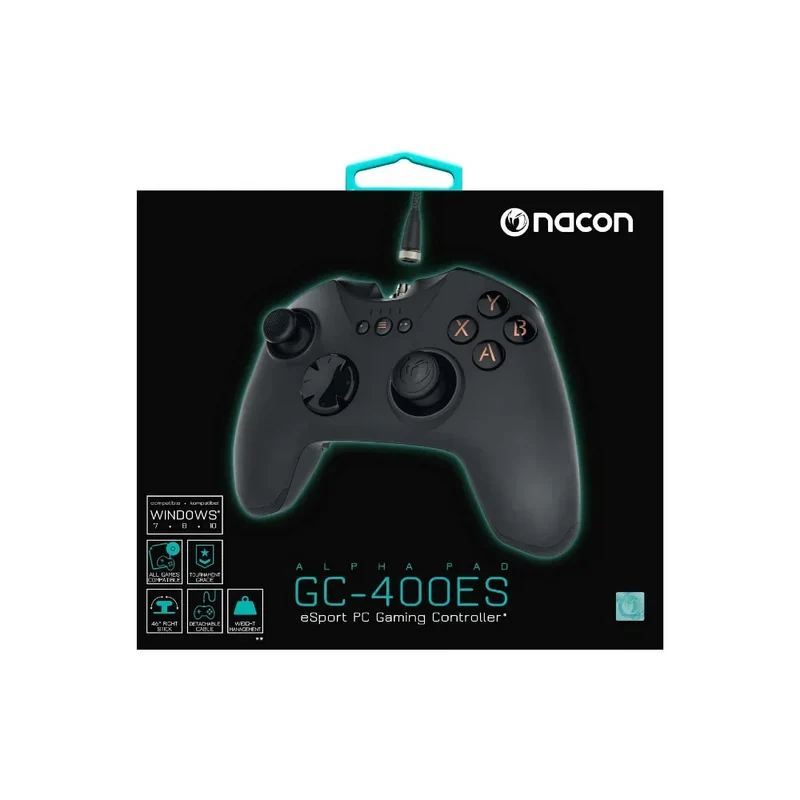 Nacon GC-400ES eSport Wired PC Gaming Controller - Black