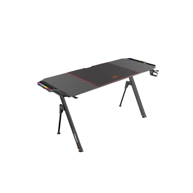 Porodo PDX513 Gaming E-Sports RGB Desk - Black