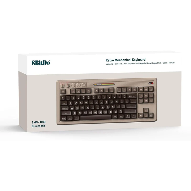 8BitDo Retro Mechanical Keyboard - C64 Edition