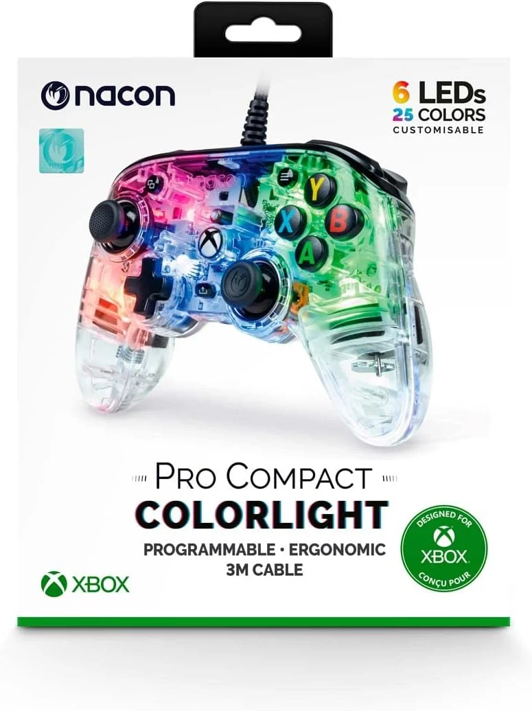 Xbox One, Series S, X - Nacon Wired PRO Compact Controller (Colorlight)