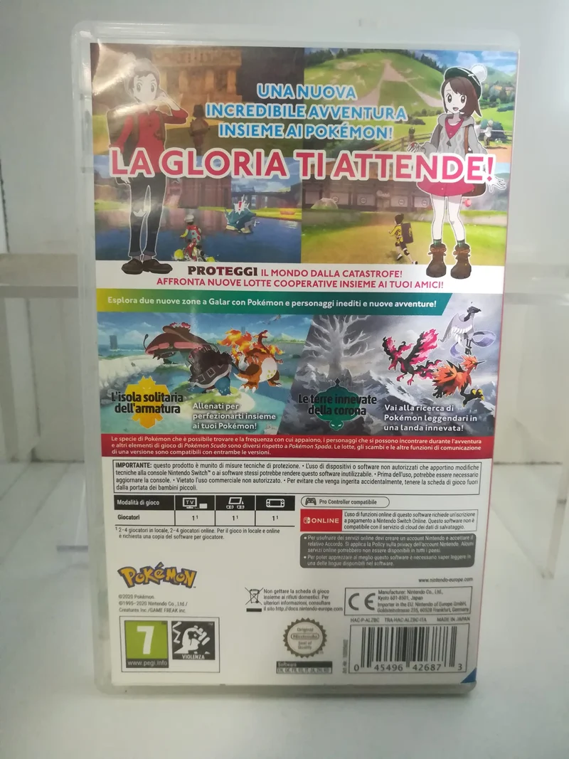 POKEMON SCUDO+PASS DI ESPANSIONE NINTENDO SWITCH (usato)(italiano)