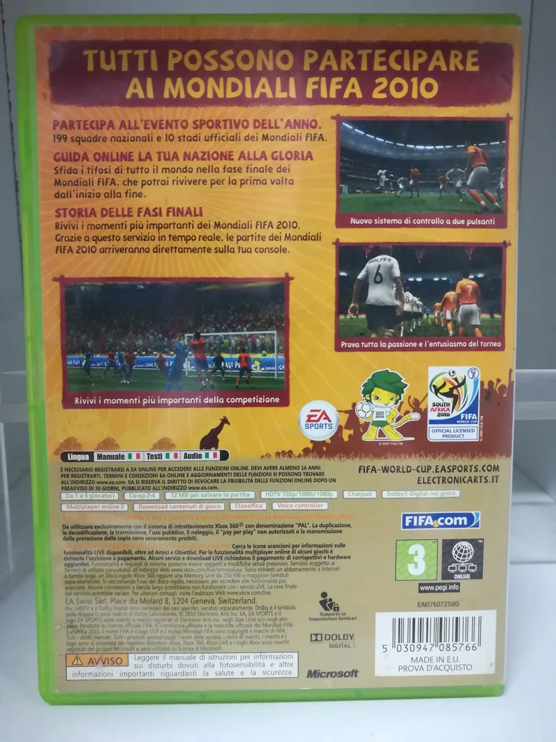 MONDIALI FIFA SUDAFRICA 2010 XBOX 360 (usato garantito)