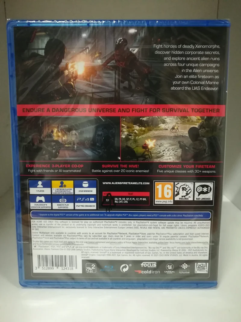 ALIENS FIRETEAM ELIT PS4