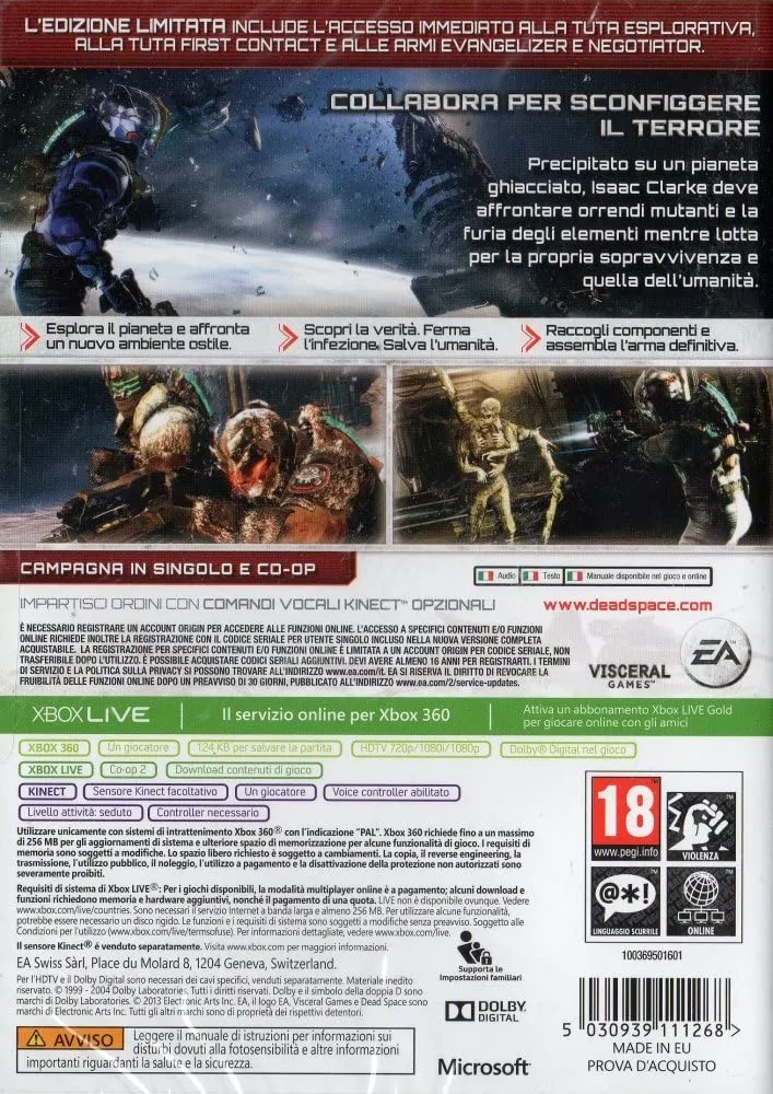 DEAD SPACE 3 LIMITED EDITION XBOX 360 (versione italiana)