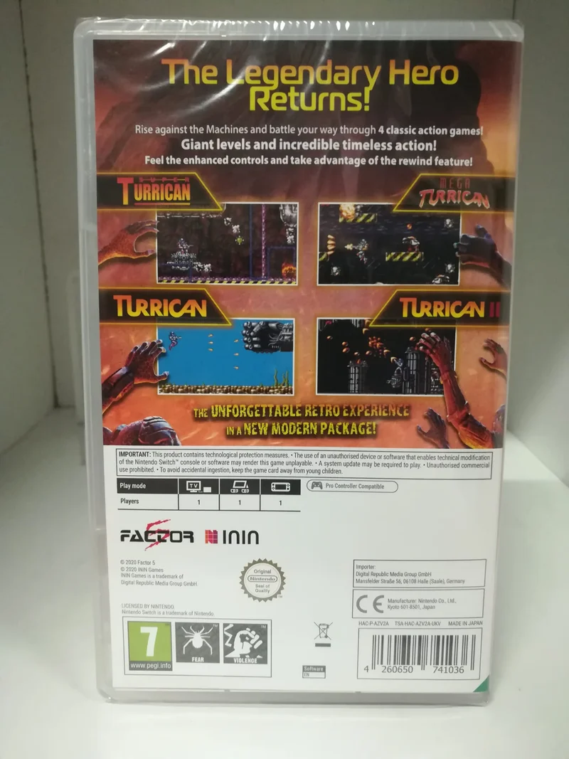 TURRICAN FLASHBACK 30th ANNIVERSARY NINTENDO SWITCH