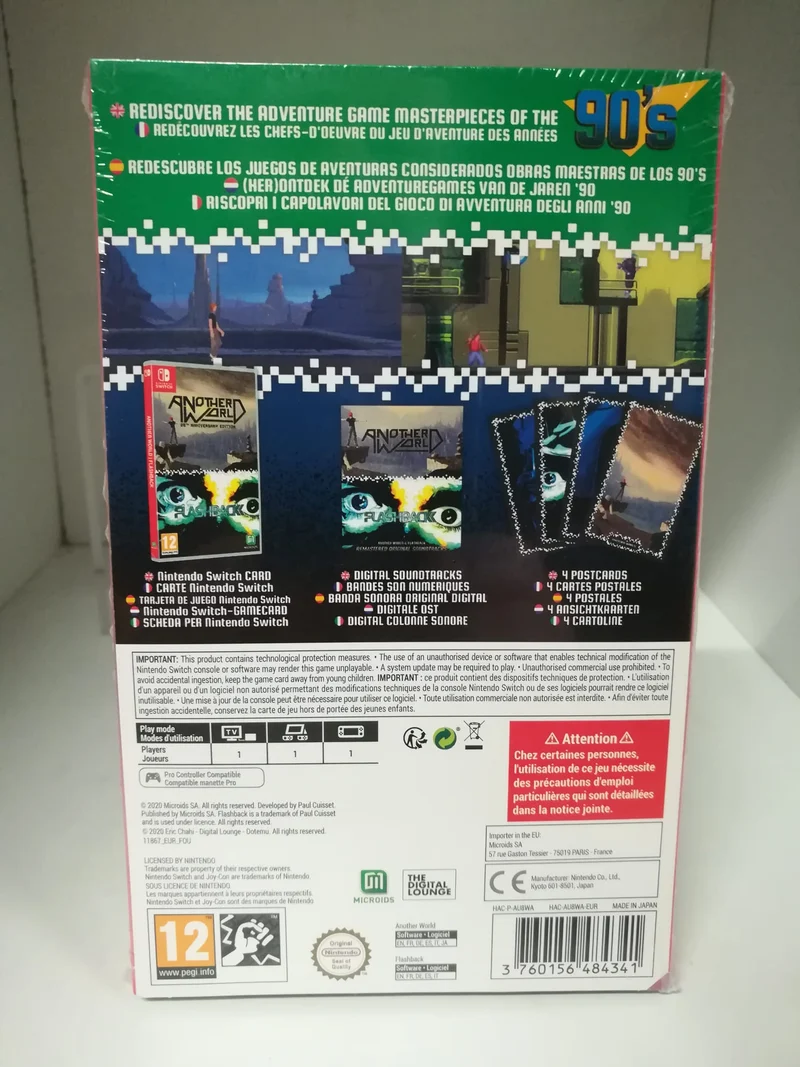 ANOTHER WORLD/ FLASHBACK NINTENDO SWITCH