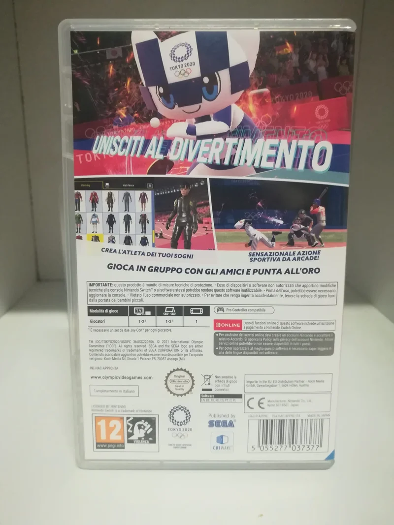 GIOCHI OLIMPICI DI TOKYO 2020 NINTENDO SWITCH VERSIONE ITALIANO
