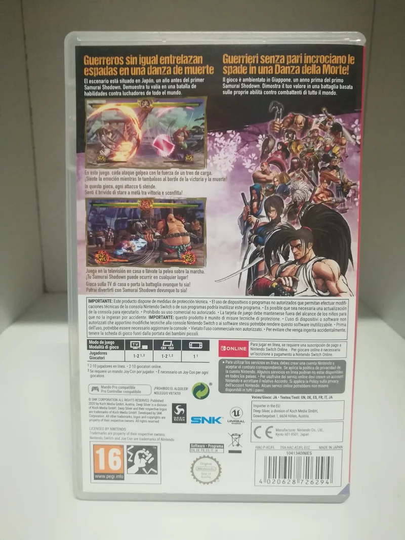SAMURAI SHODOWN NINTENDO SWITCH (usato garantito)