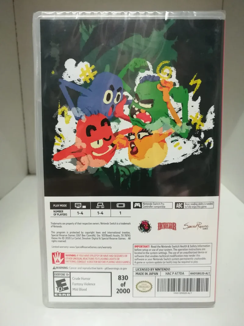 Heave Ho Nintendo Switch - Special Reserve Games - Edizione Americana