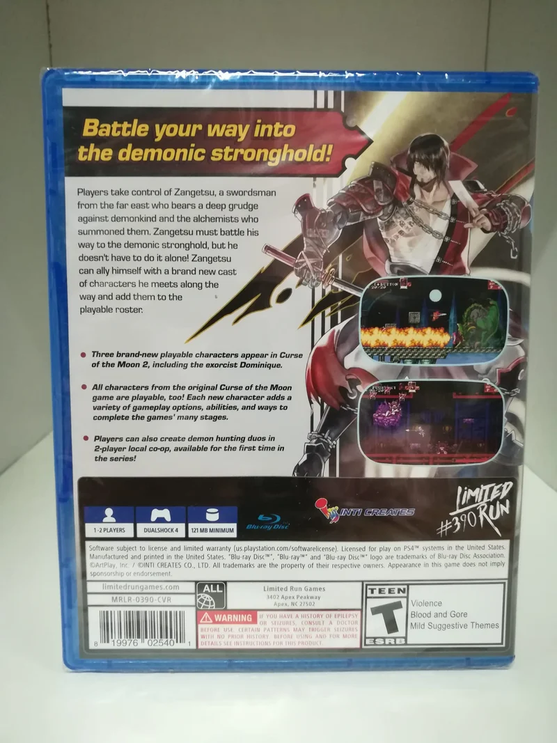 Bloodstained - Curse Of The Moon 2 Limited Run #390 - PlayStation 4 - Edizione Americana