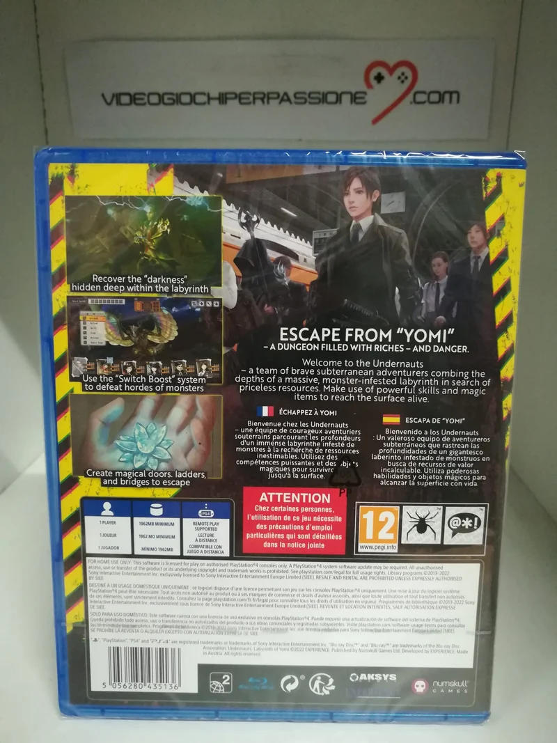 Undernauts Playstation 4 Edizione Europea