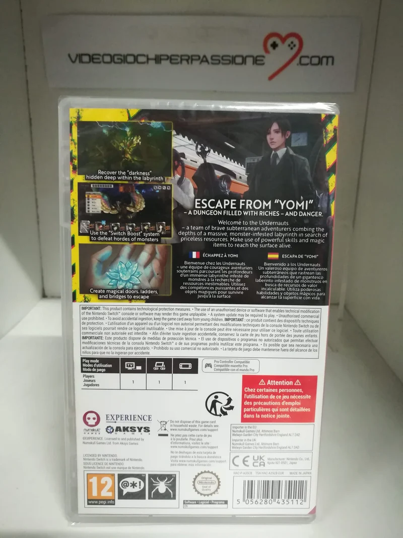 Undernauts Nintendo Switch Edizione Europea