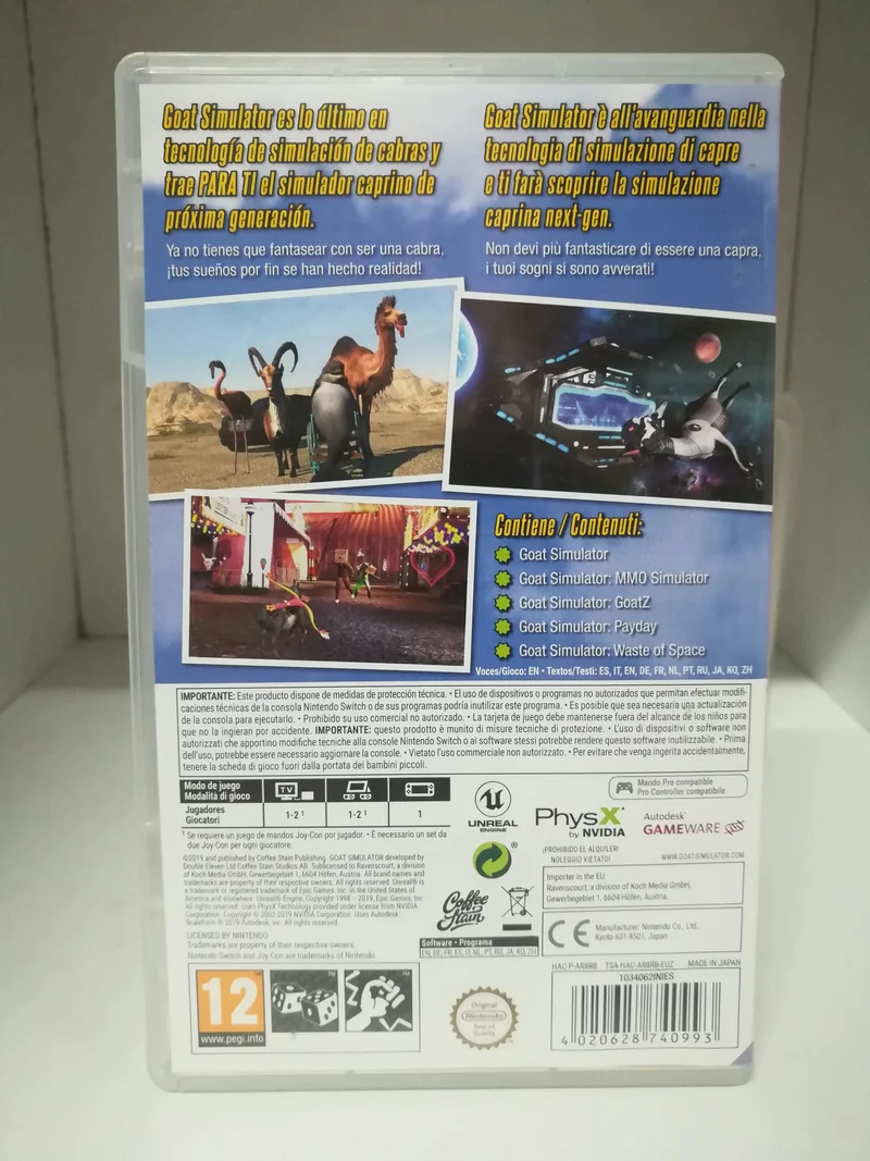 GOAT BSIMULATOR :THE GOATY NINTENDO SWITCH (usato garantito)