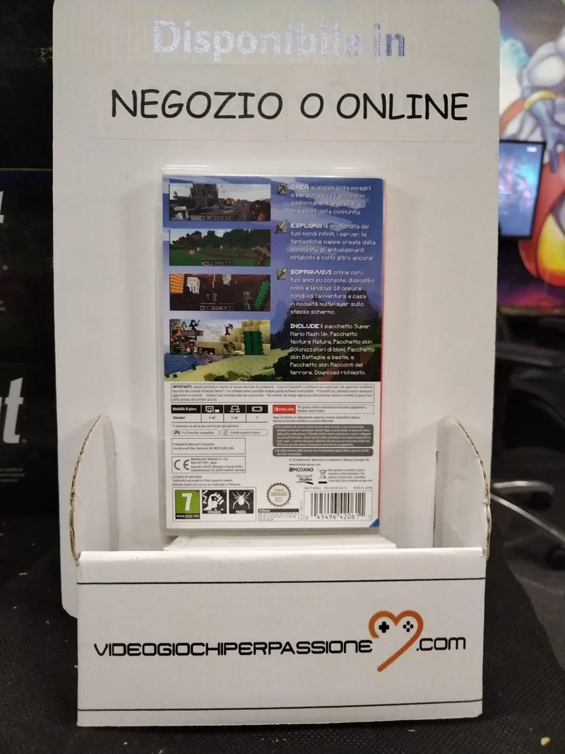 MINECRAFT NINTENDO SWITCH (usato garantito)(versione italiana)