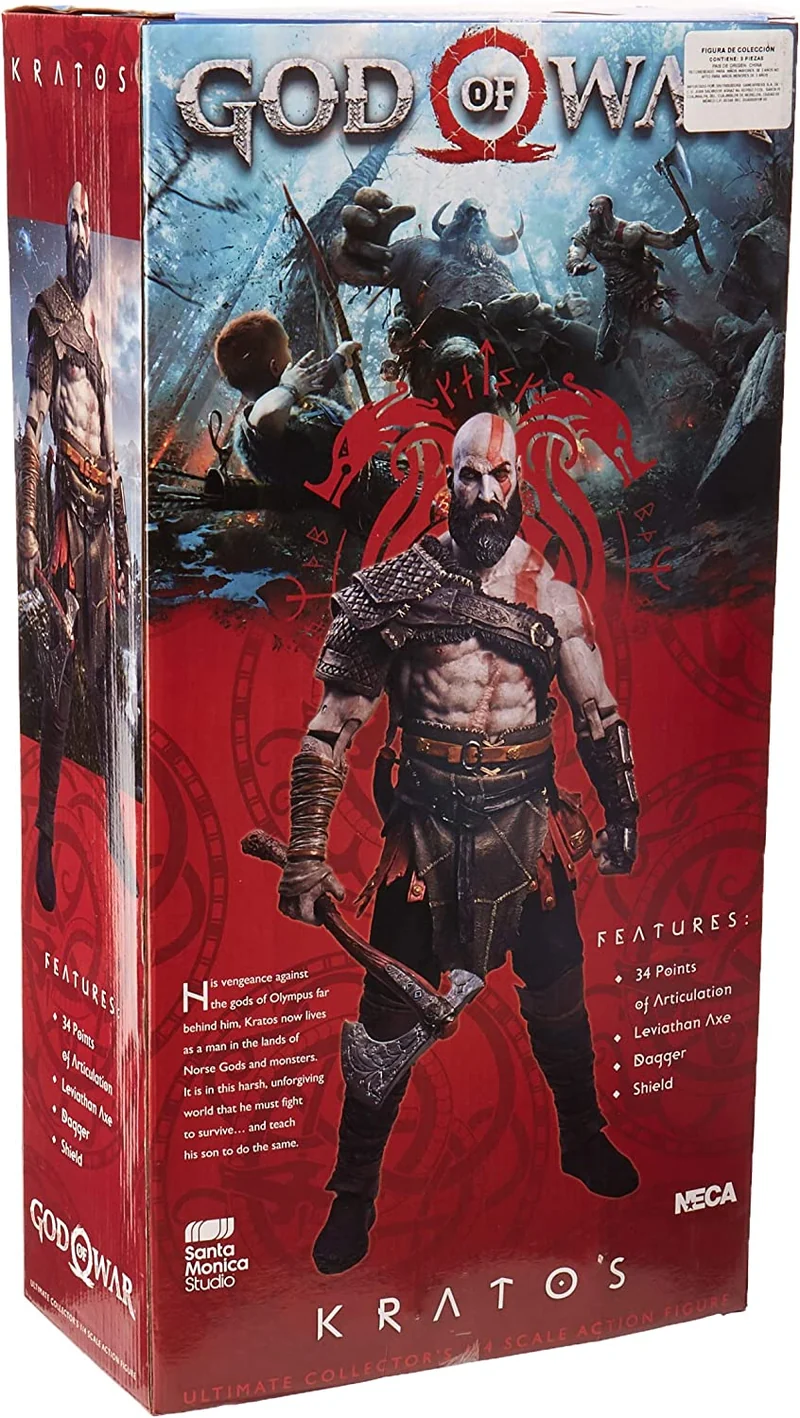 God of War 2018 Action Figure 1/4 KRATOS 45 cm-(NECA)