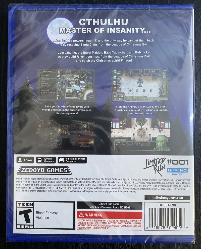 Cthulhu Saves Christmas (Limited Run #001) PS5 (versione americana)