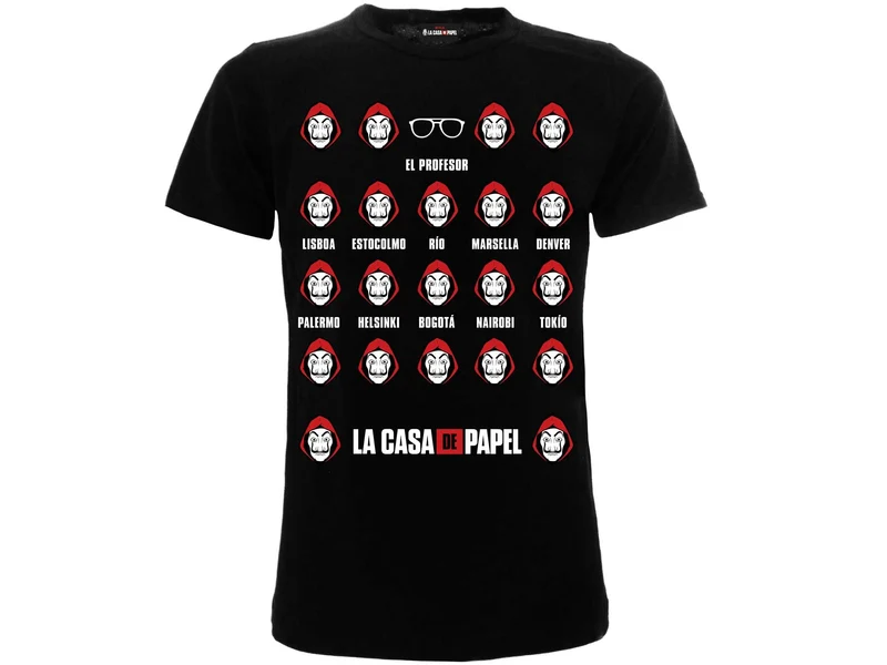 T-Shirt Casa di Carta Maschere