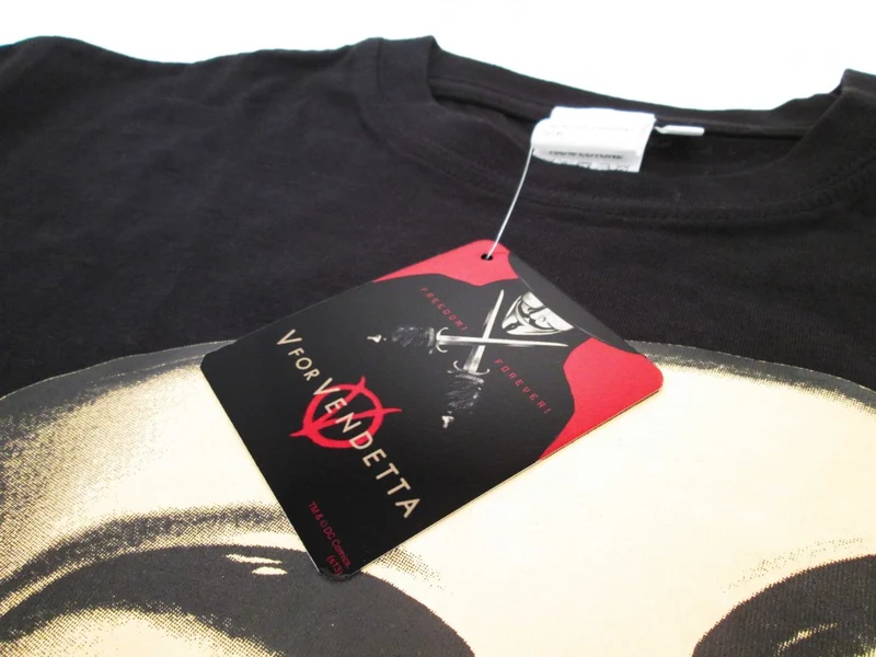 T shirt V per Vendetta Maschera Anonimus