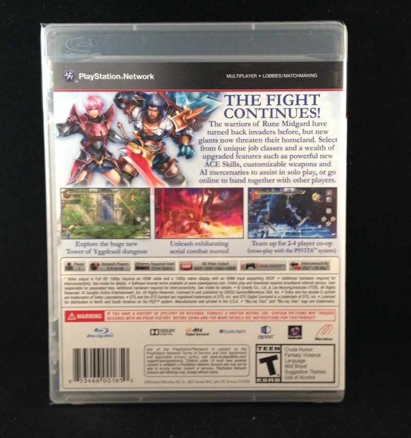 RAGNAROK ODYSSEY ACE PLAYSTATION 3 EDIZIONE AMERICANA