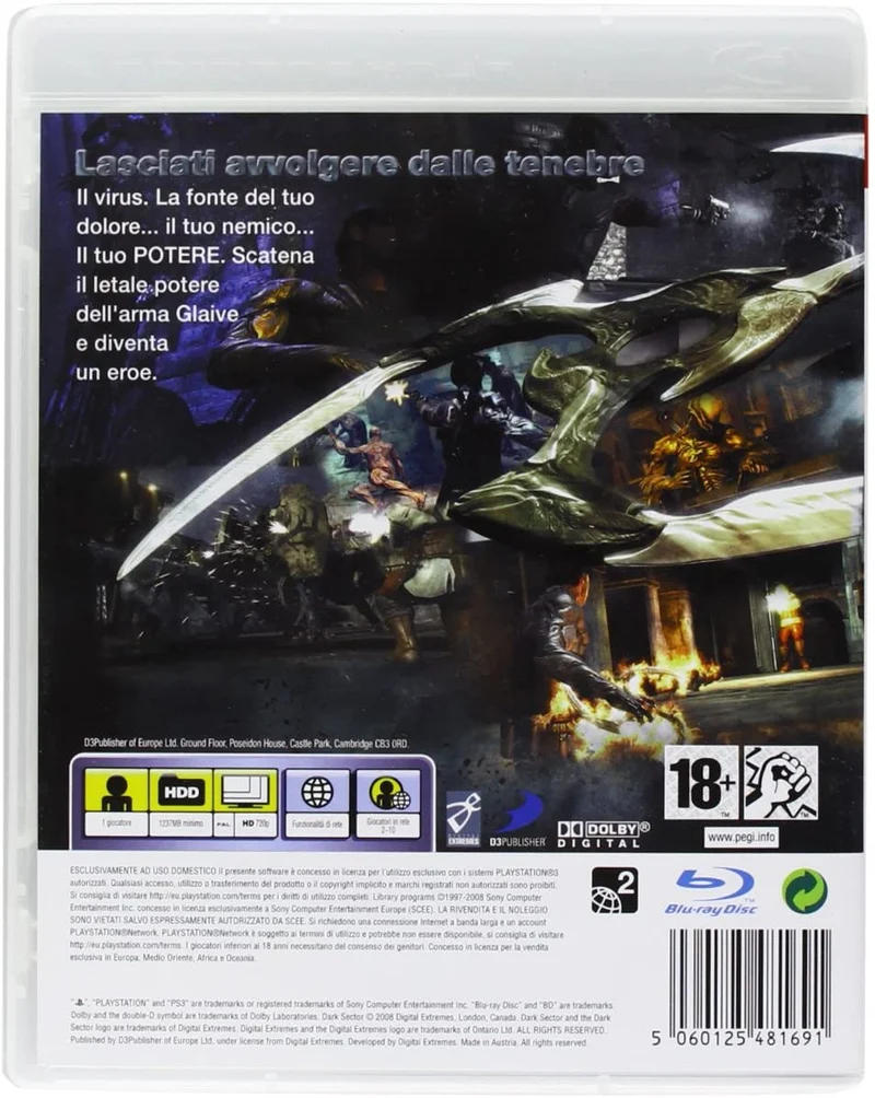 DARK SECTOR PLAYSTATION 3 EDIZIONE ITALIANA