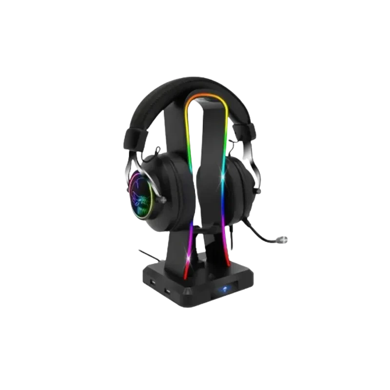 Spirit of Gamer Sentinel RGB Multifunction Headset Stand with 4 USB HUB