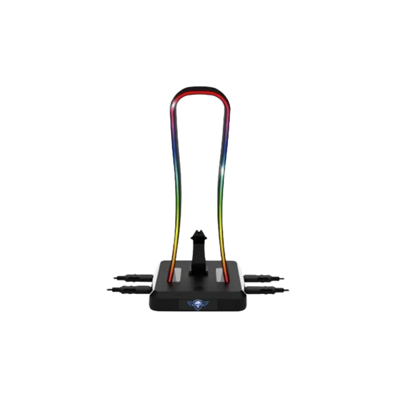 Spirit of Gamer Sentinel RGB Multifunction Headset Stand with 4 USB HUB