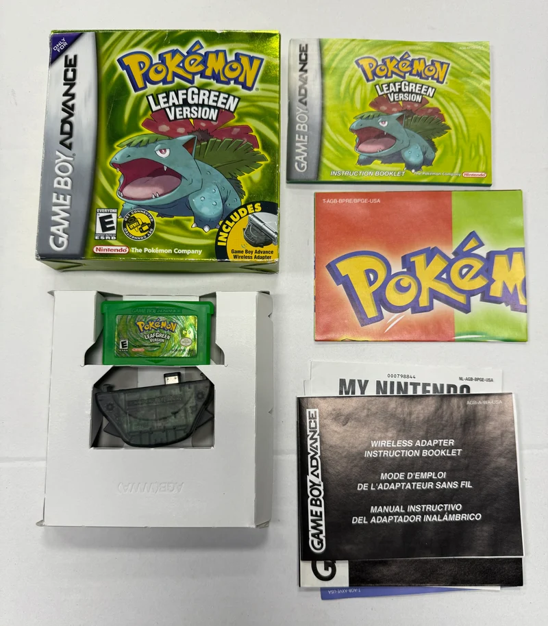 Pokemon Leaf Green: Complete - Nintendo Game Boy Advance