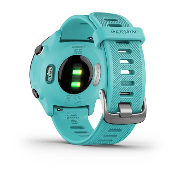 Garmin Forerunner 55 42mm MIP Sports Watch, Aqua Green