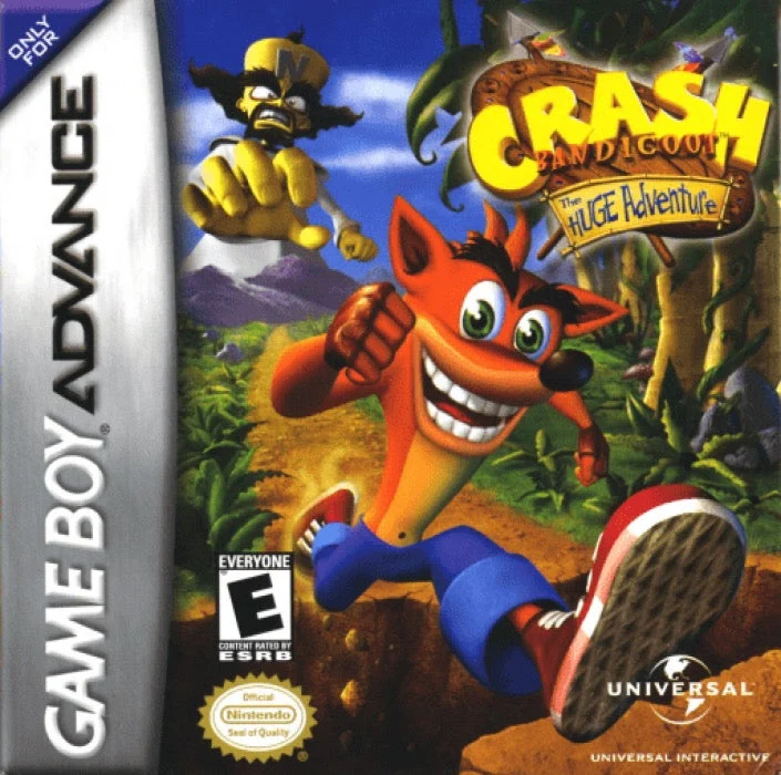 Crash Bandicoot the Huge Adventure - Nintendo Game Boy Advance