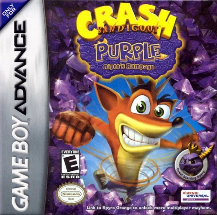 Crash Bandicoot Purple - Nintendo Game Boy Advance