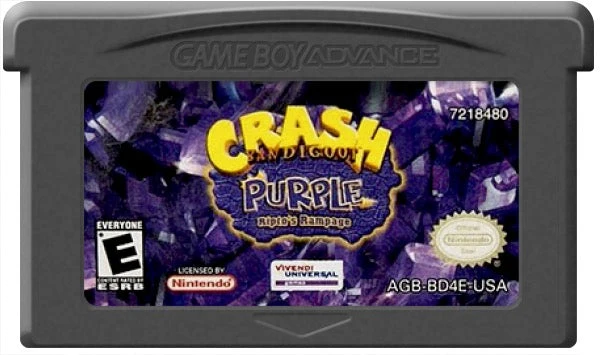 Crash Bandicoot Purple - Nintendo Game Boy Advance