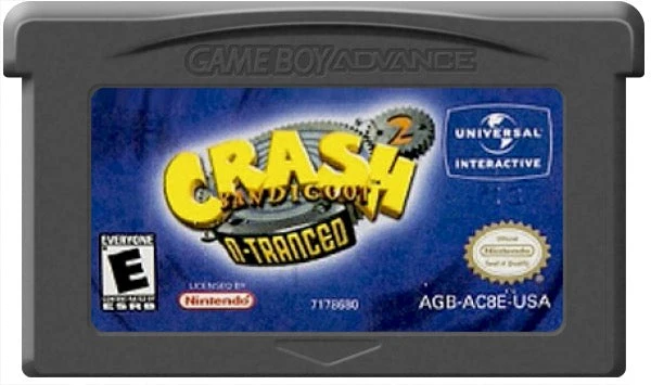 Crash Bandicoot 2 N-tranced - Nintendo Game Boy Advance