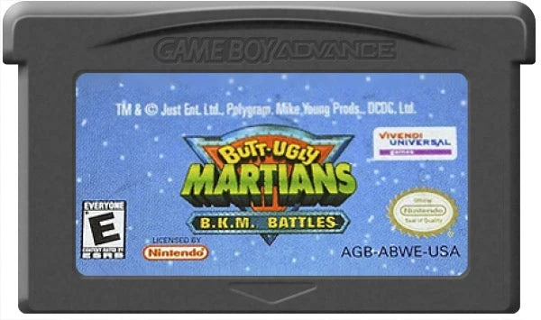 Butt Ugly Martians BKM Battles - Nintendo Game Boy Advance