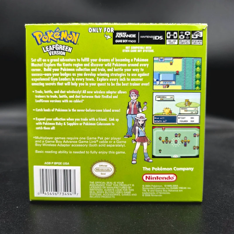 Pokemon Leaf Green: Complete [Player's Choice] - Nintendo Game Boy Advance