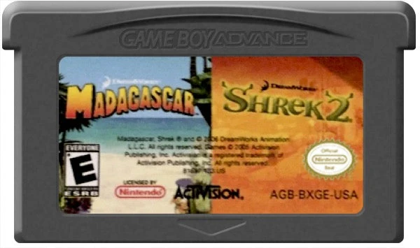 2-in-1 Fun Pack Madagascar and Shrek 2 - Nintendo Game Boy Advance